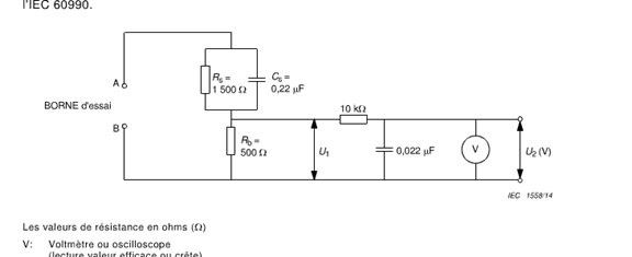 IEC 60335-1 ক্লজ 13 টাচ কারেন্ট মেজারিং সার্কিট চিত্র 4 0