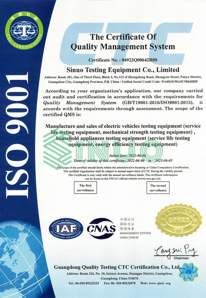 সর্বশেষ কোম্পানির খবর Sinuo সফলভাবে ISO9001:2015 কোয়ালিটি ম্যানেজমেন্ট সিস্টেম সার্টিফিকেশন পাস করেছে  0