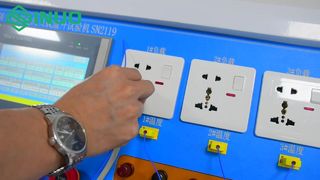 IEC 60884 প্লাগ সকেট তাপমাত্রা বৃদ্ধি পরীক্ষা কেন 6-স্টেশন SN2119 80% পরীক্ষার সময় বাঁচায়