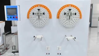 নন-ডিটাচেবল প্লাগ এবং সকেটের জন্য পাওয়ার কর্ড নমনীয়তা পরীক্ষার সরঞ্জাম